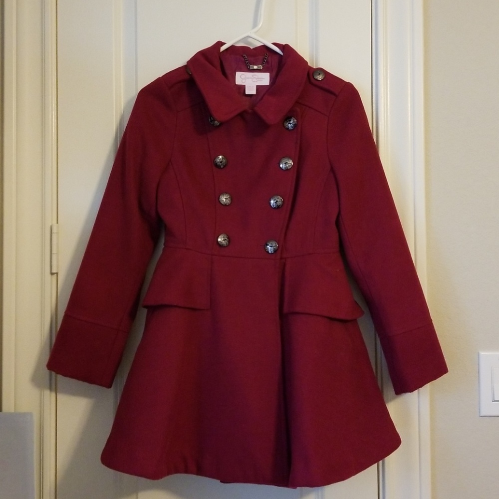 Jessics Simpson girls peplum coat